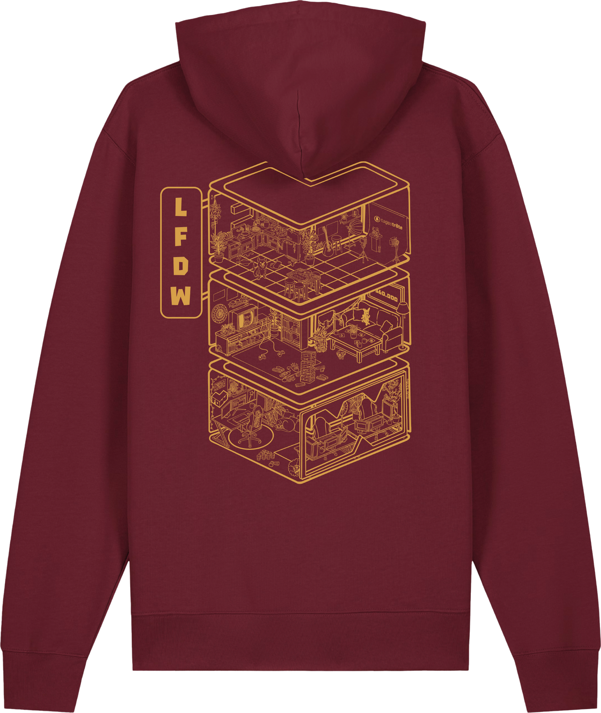 Hoodie - Das LFDW Haus - Bordeaux
